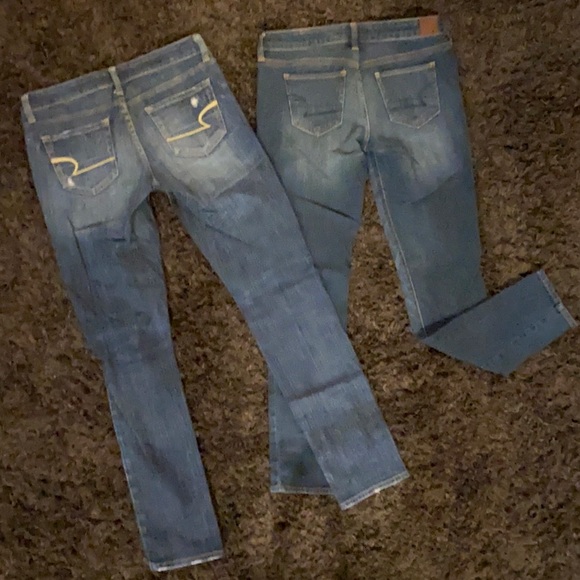 Two Pair Of American Eagle Jeans In Size 4 Regular - Picture 10 of 10